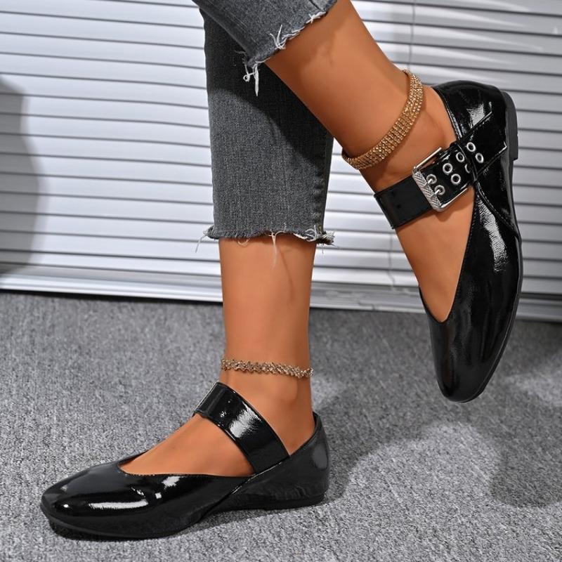 Fashion Women Flat Shoes Fashion Versatile Pointed Toe  French Mary Jane Shoes Women New Summer Soft Sole Beanie Shoes