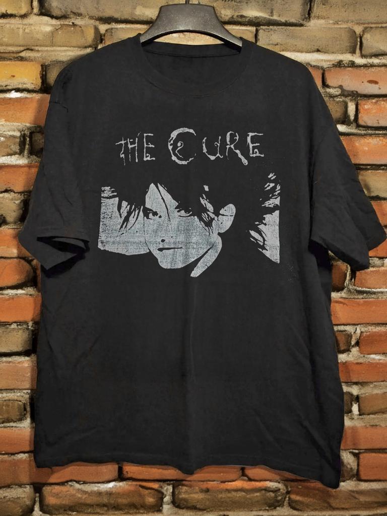 HOT! The Cure Robert Smith Tour 80 T-shirt Unisex Black Cotton T-Shirt