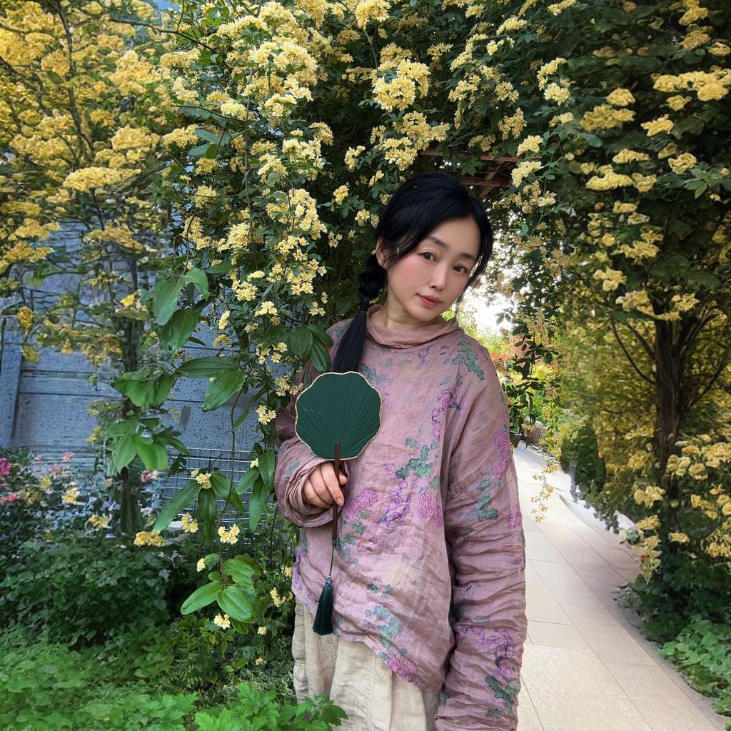 Johnature Women Vintage Print Floral T-Shirts O-Neck Long Sleeve Autumn High Quality Female Loose T-Shirts