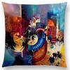 New d Printed Gorgeous Abstract Painting Sculpture Mysterious Pattern Fantastic Cushion Cover Sofa Throw Pillow Case