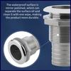 Marine 316 Stainless Steel Thru Hull Fitting Connector Half Thread Water Outlet Boat Bilge Drain Hose Fitting