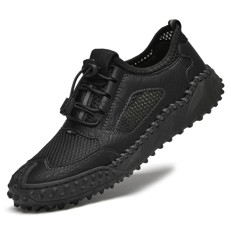 2025 Spring and Summer Men's Shoes Breathable Mesh Hollow Casual Sports Trend Men's Outdoor New Large Size Shoes Men's