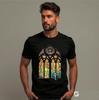 Banksy Stained Glass T-Shirt, Retro Gift Birthday Movie Film Comedy Novelty Tee