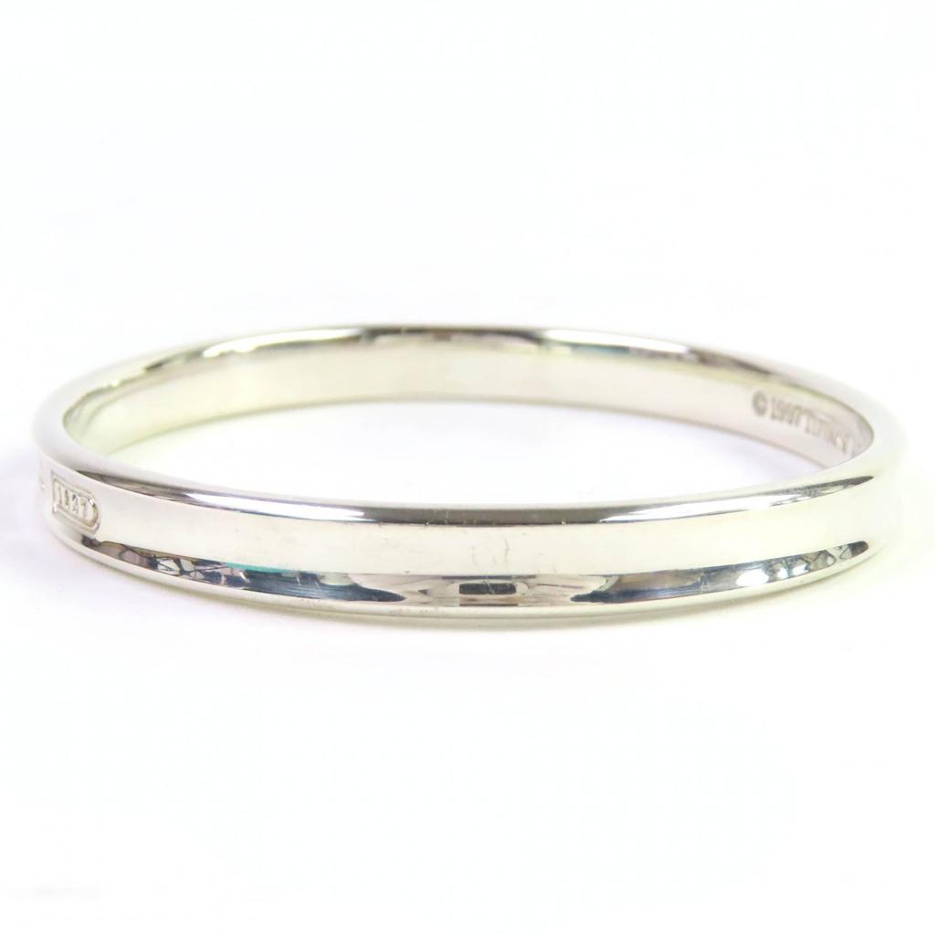 Great TIFFANY&Co. Bangle 1837 Narrow Bangle Bracelet accessories Silver SV925 Women Used