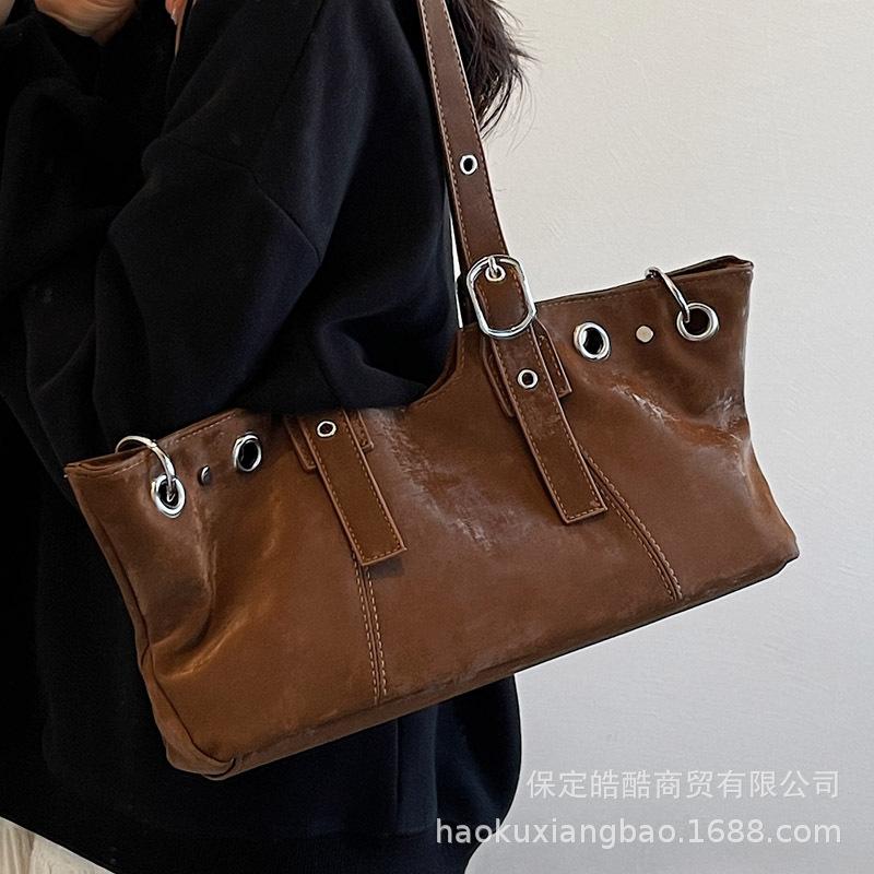 Underarm bag women's 2025 new trendy fashion versatile high sense retro shoulder bag to work commuting hand bag