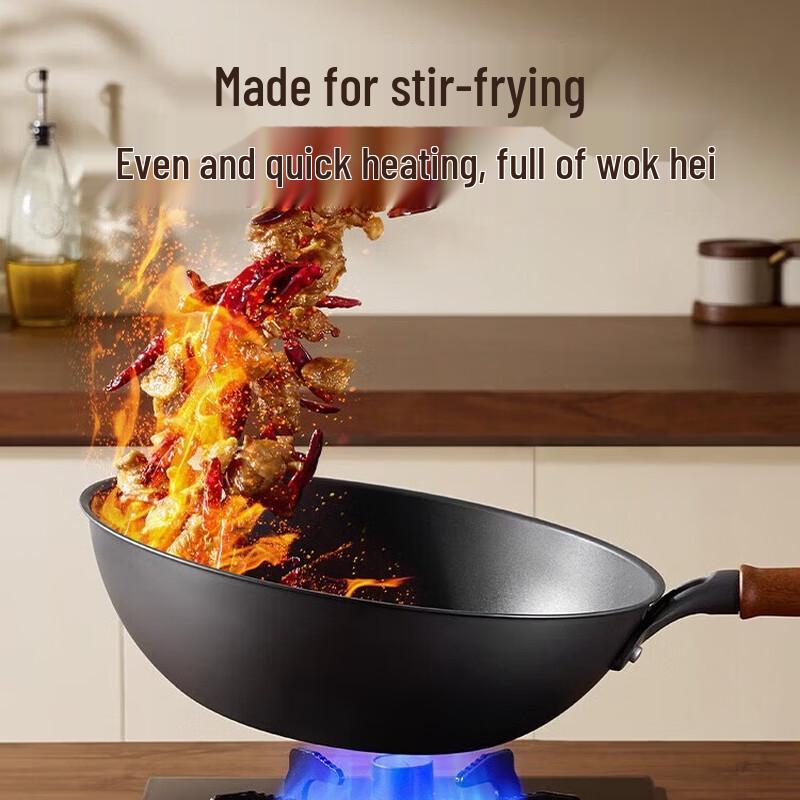 COOKER KING 32cm Non-stick Titanium Iron Wok