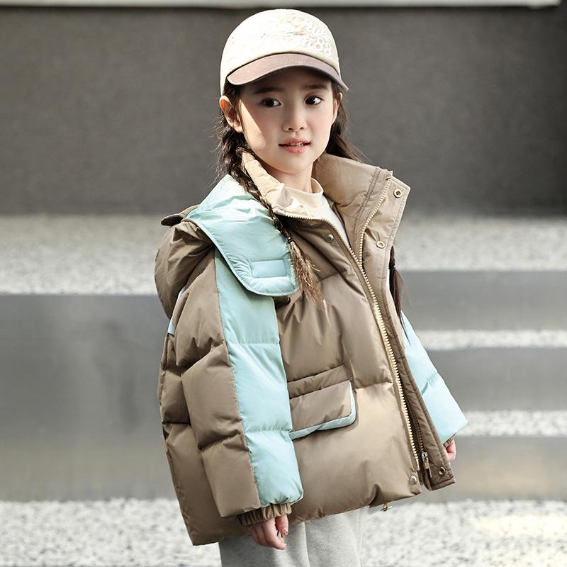 Children's Down Jacket Mid-length Stylish Boys and Girls Winter Thick Warm Children's Clothing Coat