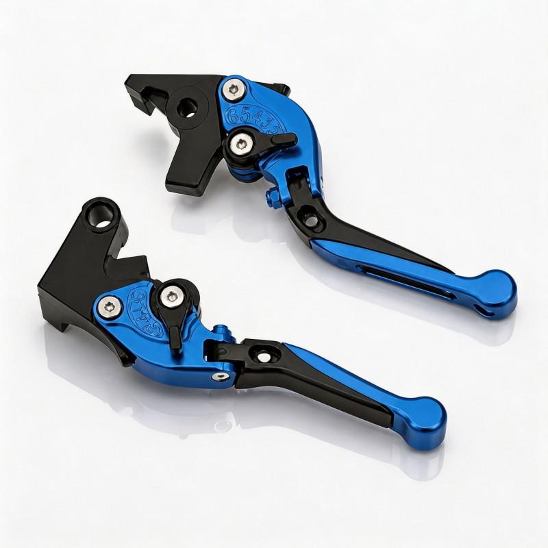 Adjustable Folding Brake Lever Handlebar Motorcycle ATV CNC Aluminum Alloy Universal Fit