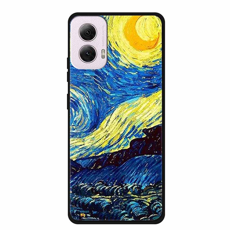For Moto G Power 2024 Case TPU Animals Soft Silicone Phone Cases For Motorola G Power 2024 5G Wolf Protector Original Back Cover