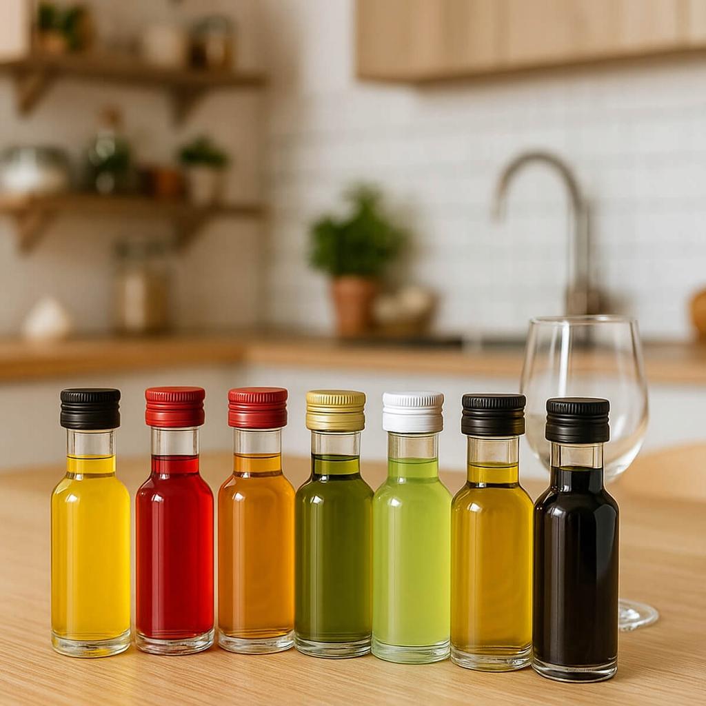 50x DORICA Glass Bottle 20ml for Tinctures Samples Alcohol Liqueur Wine Oil