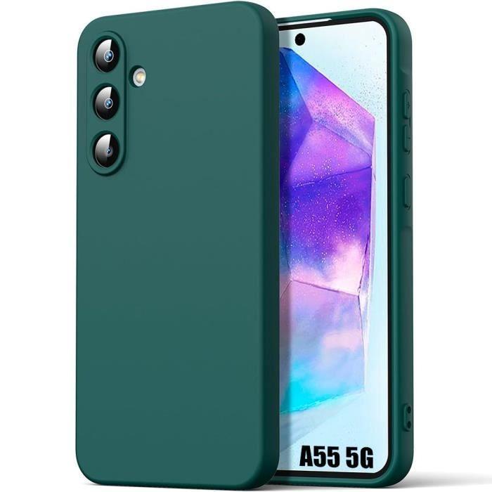 Case - Booling - for Samsung Galaxy A55 5G - Silicone - Ultra Thin - Shockproof - Night Green