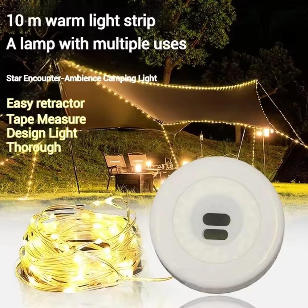 10m/7m Length Camping String Light Waterproof Fairy Lights LED Hanging Light  Outdoor Camping