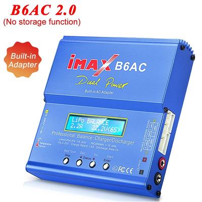 iMAX B6AC 80W 6A Lipo Lader Balancer Voor LiHV Nimh Nicd Lipo Life Li-Ion Pb Batterij Lcd-scherm 2S 3S 4S 5S 6S Lader Ontlading