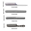 4Pcs Aluminum Hair Combs Set: Long Cutting Comb,Short Styling Comb,Handle Combs,and Tail Comb for Professional Barbers