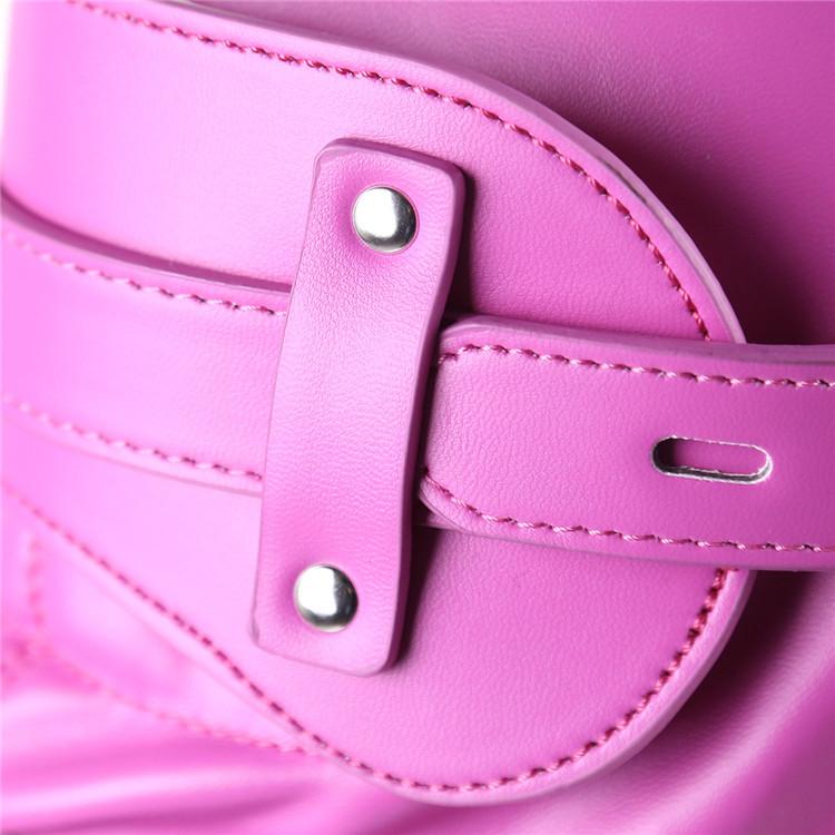 Pink Blue Fetish Full Hood With Mouth Dildo Gag   Sex Mask Hoods