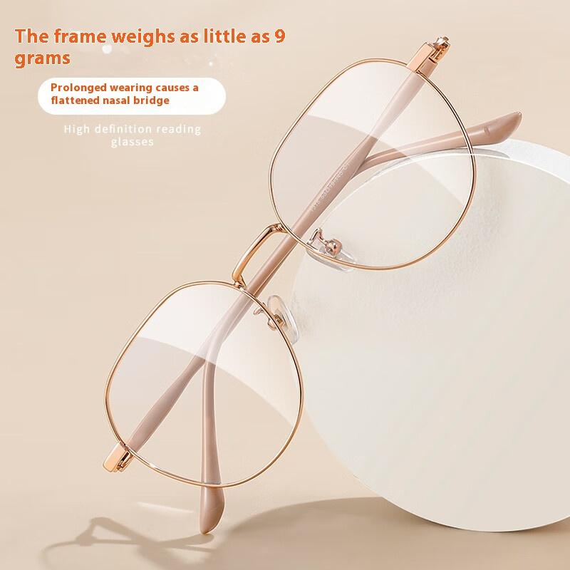 Kurzsichtigkeitsbrille Retro Flache Brille Schwarzer Rahmen Blaulichtfilterbrille