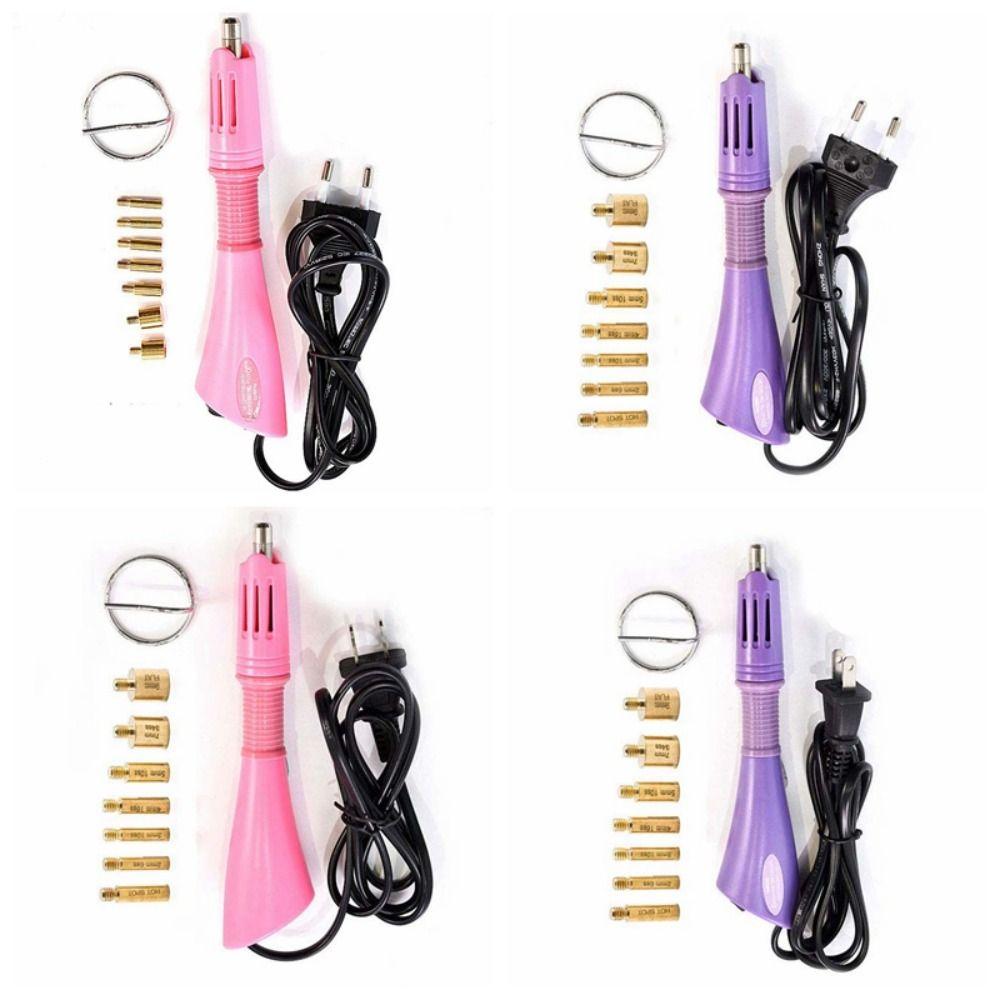 9pcs Ergonomic Hot-fix Rhinestone Applicator US/EU Plug In Heated Rhinestone Pen  Bags