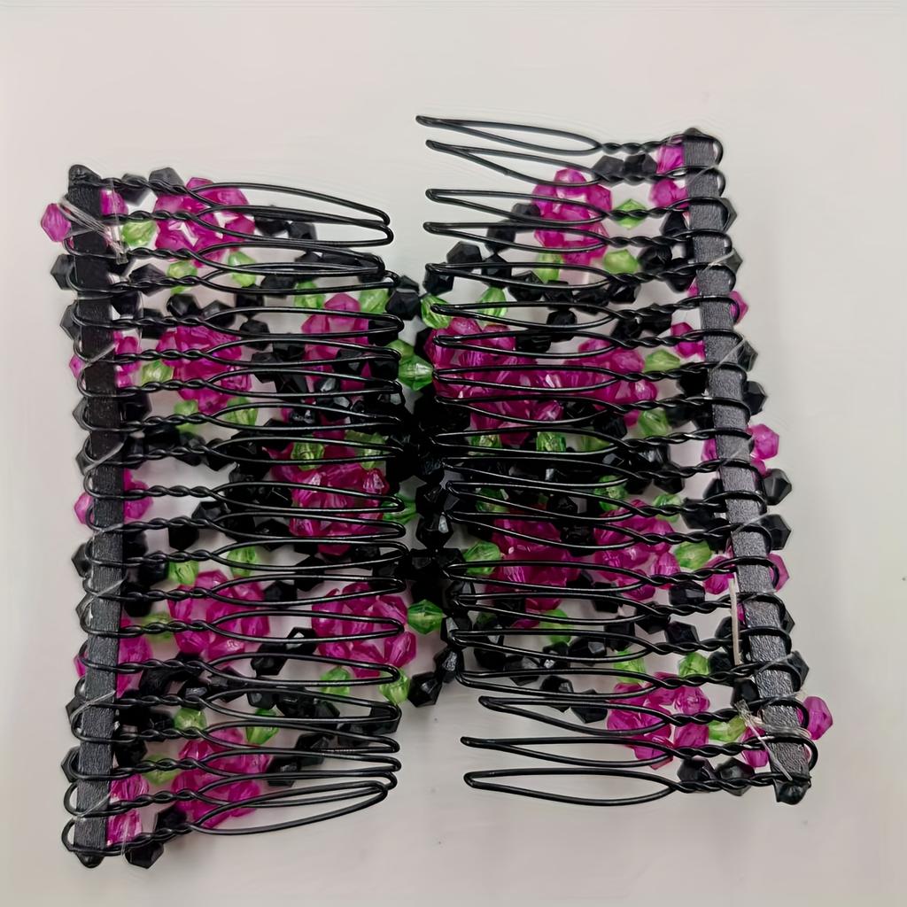 Stretch Combs for Girl, Magic Beading Hair -DoCombuble Clips Hair Styling Accessories for Accessories Girls Hair Beauty