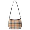 Burberry Classic Check Design Cotton Crossbody Shoulder Bag Women bags Brown 81114151