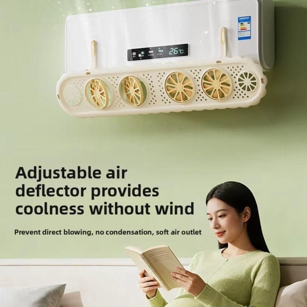 Reusable AC Wind Deflector Universal Air Outlet Cover Durable Air Flow Guide Bedroom Cooling