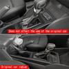 Car Carbon Fiber Center Console Water Cup Holder Decoration Cover Trim Stickers Parts For Ford Ranger 2023+