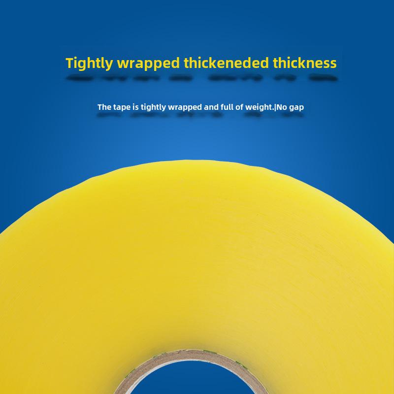 Bandă adezivă transparentă bej de 5 cm lățime pentru ambalarea alimentelor