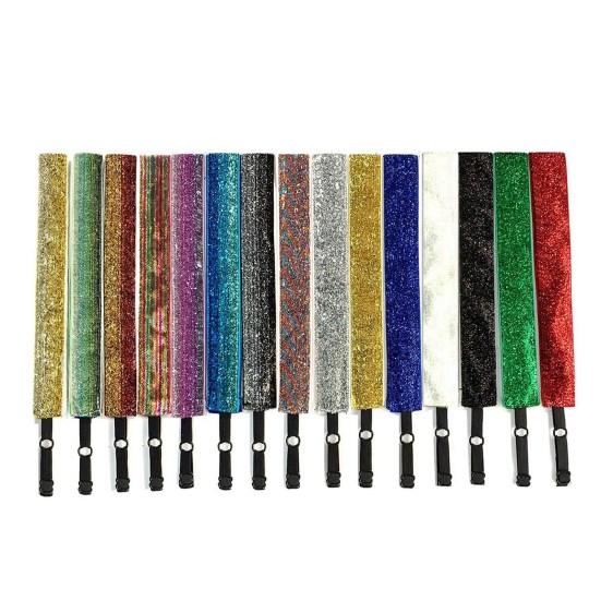 Fashion Kids Glitter Non Slip Stretch Hairband Sports Headband Hair Accessory
