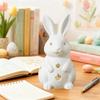 Easter Hollowed Out Rabbit Resin Candlestick, White Bunny Candle Holder, Home Decoration With Tea Light Opening