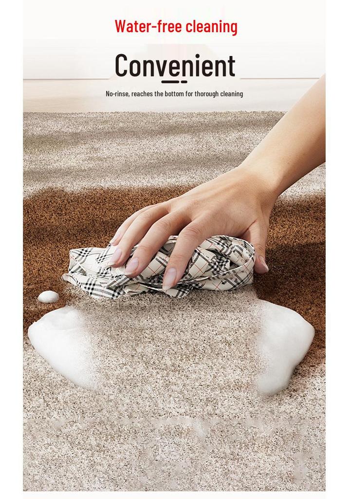 Wash-Free Wool Carpet Cleaner: Special Fabric Dry Cleaning & Oil Stain Remover.