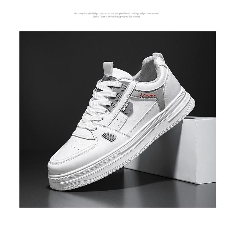 Sommer Herrenschuhe Atmungsaktive Mesh-Schuhe Canvas-Schuhe Jungen mit kleinen weißen Schuhen Dickbesohlte Sport-Boardschuhe Modeschuhe