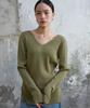 Bundak Saints V-Neck Knit Top Olive