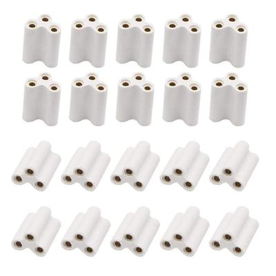 100/50/30/20/10 Pcs 20.5MM T5 T8 Bracket Light Connector Double End Splice 3 Hole Hard Joint Connector Seamless Joint 3Pin