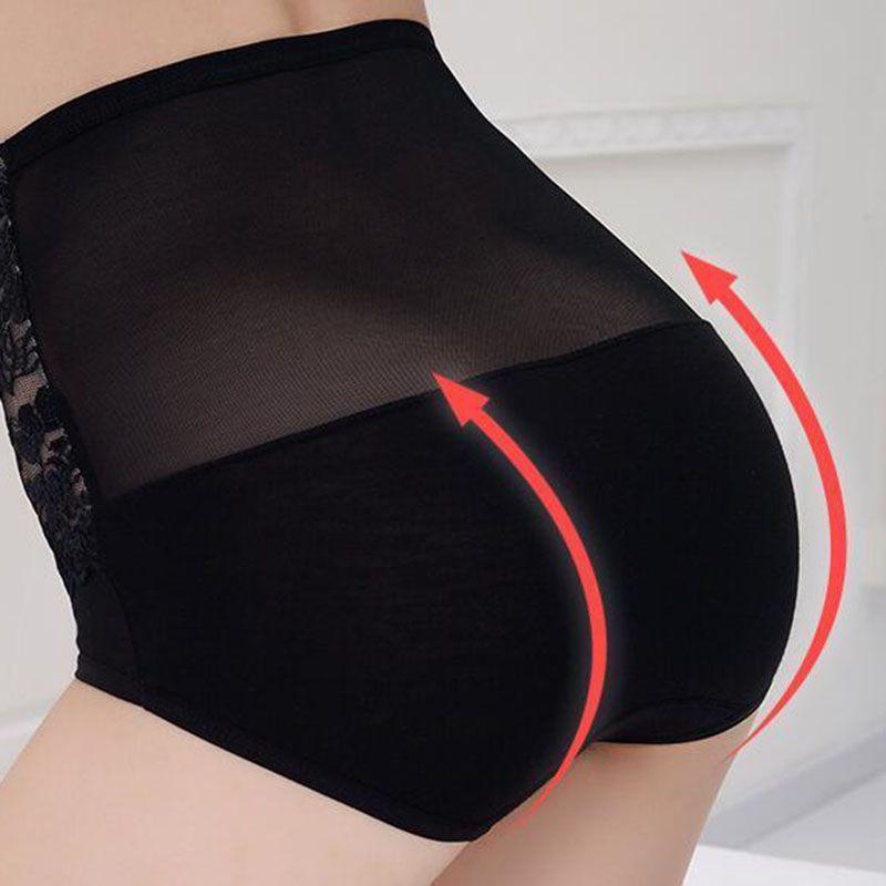 Women Lace High Waist Seamless Underwear Panties Knickers Lingeries Briefs L2xl