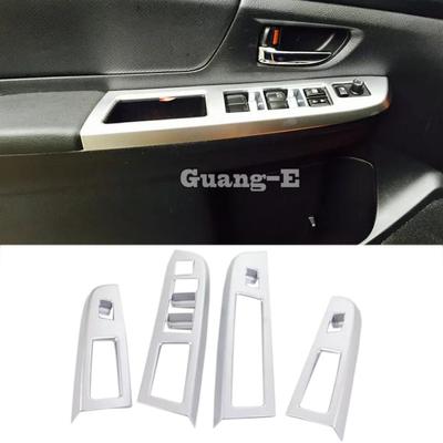 For Subaru XV 2012 2013 2014 2015 2016 2017 Car ABS Matte Inner Door Window Glass Panel Armrest Lift Switch Button Trim