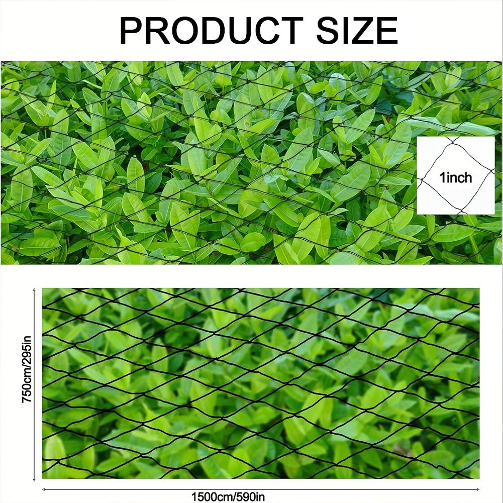 25x50 FT Heavy-Duty Nylon Bird Netting UV Resistant Hawk Protective Net For Chicken Coop Fruit Tree Against Birds Deer Squirrels