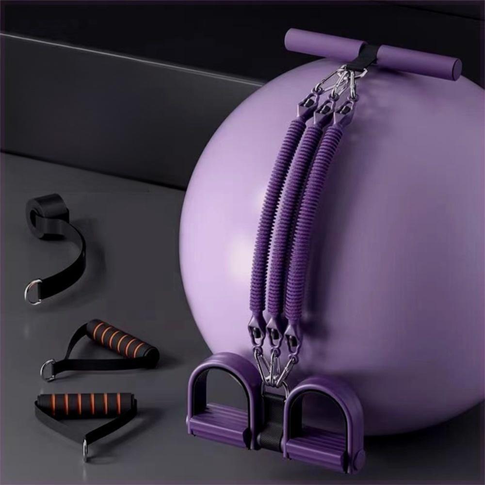 Non-Slip Tension Pedal Ankle Puller with Handles Yoga Sit-Up Leg Stretch Rope Home Gym Workouts