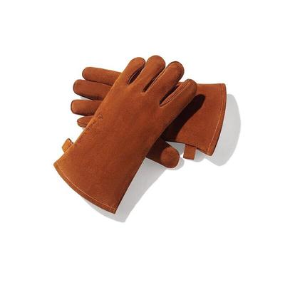 Fire-Resistant Leather Camping Gloves