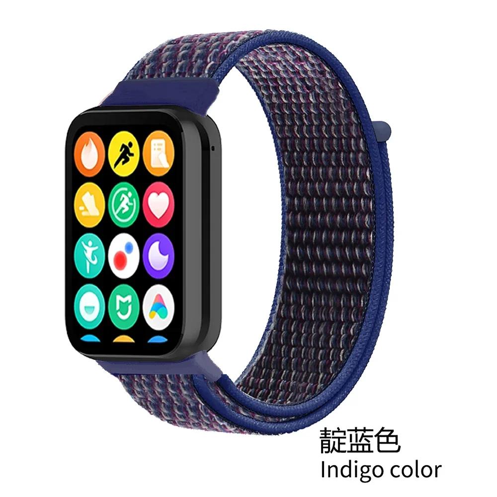 Nylon Loop Strap for Xiaomi Mi Band 9/8 Pro Bracelet AccessoriesCorrea for Redmi Watch 5/4 Belt Smartwatch Replacement Wristband