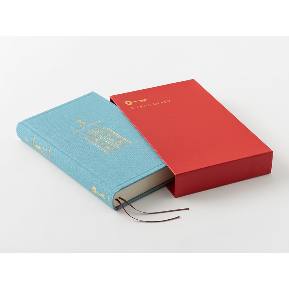 DESIGNPHIL MIDORI 3-Year Journal Diary Blue Cover 12394006