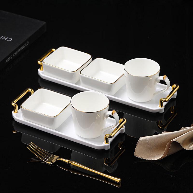 Ru Han Europäisches Keramik-Snack- und Dessert-Set