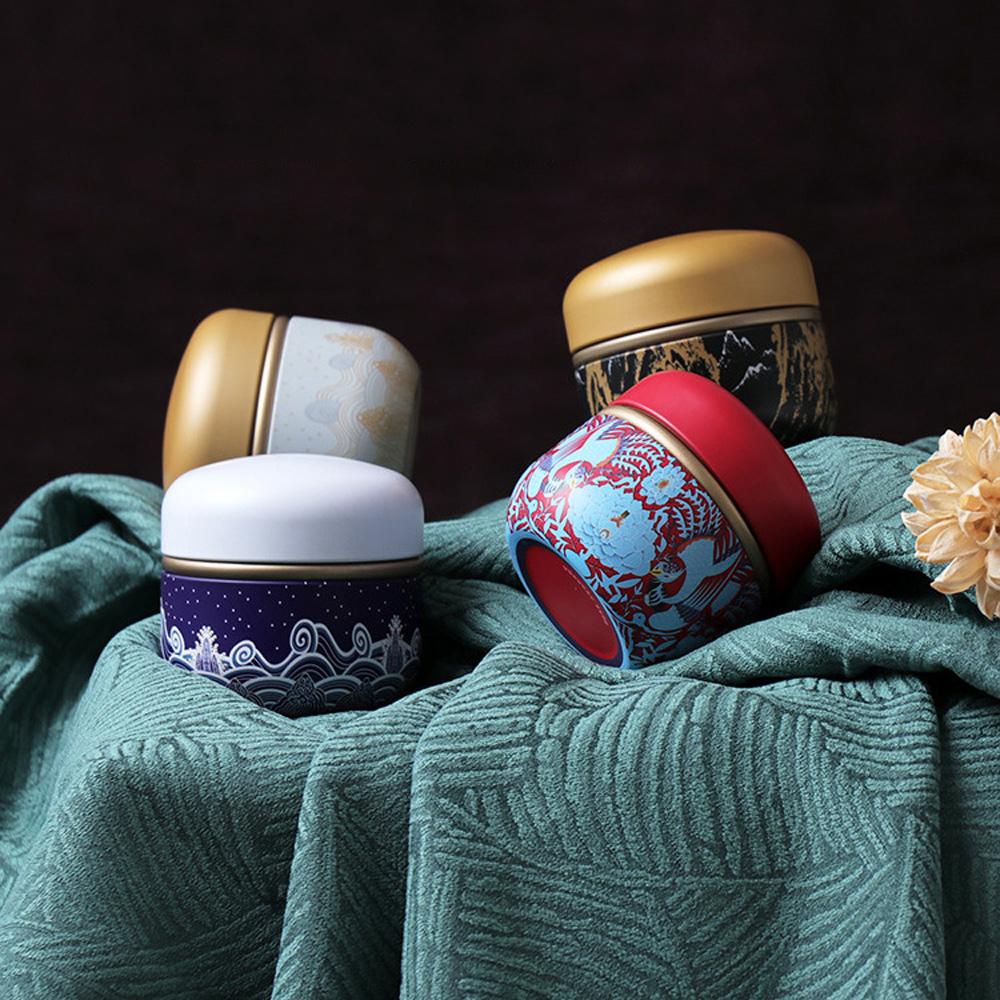 Iron Sealed Storage Container Kitchen Household With Lid Tea Jar Teaware Tea Box Candies Can