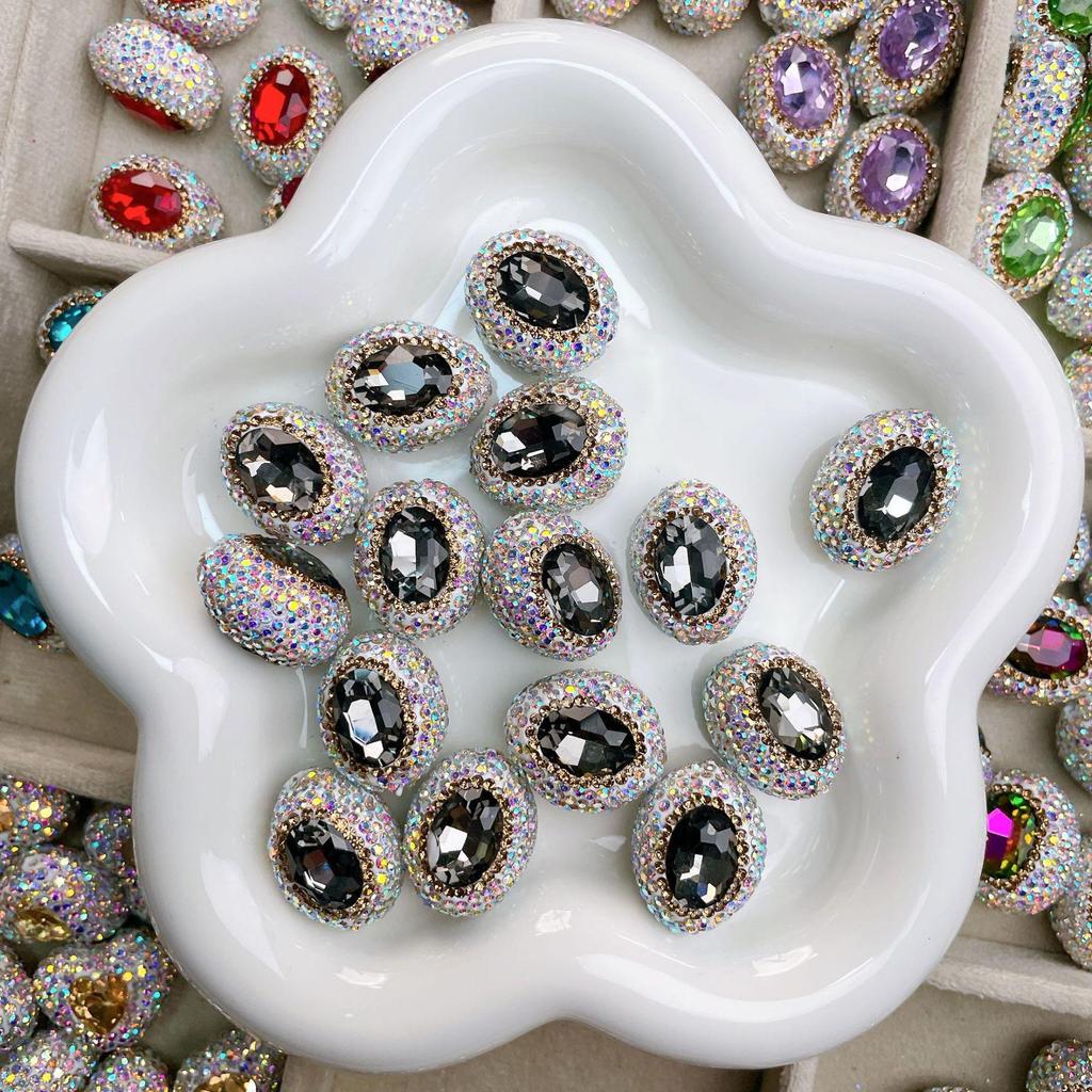 Handmade Rhinestone Crystal Beads for DIY Jewelry: Diamond Ball, Spacer, Pendant Materials