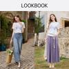 Xiangying Women's Artistic Tie-Dye Print Short Sleeve T-Shirt