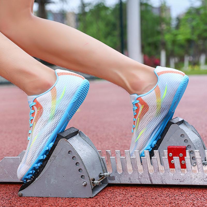 High Quality Men Track and Field Shoes Anti-slip Men's Athletic Track Spikes Sneakers Outdoor Competition Spikes Shoes Running