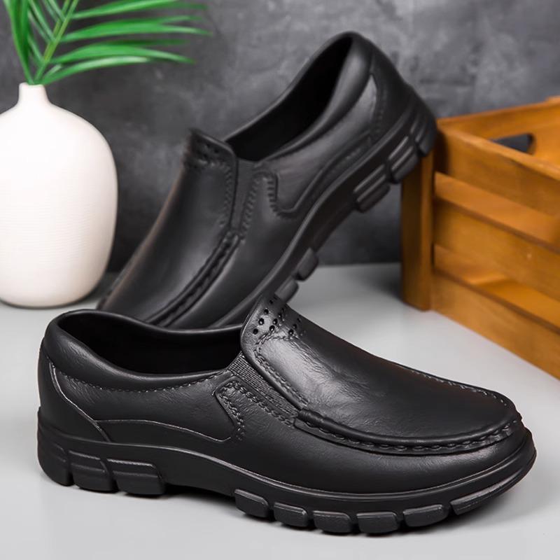 

Summer shoes Kitchen chef shoes Summer breathable casual leather shoes 39 standard sports code чёрный