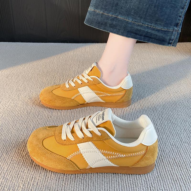 2025 Spring and Autumn Casual Shoes Student Personality Korean Edition Fashion Outer Wear New Soft-soled German Training Shoes Women's Sports Shoes Bo
