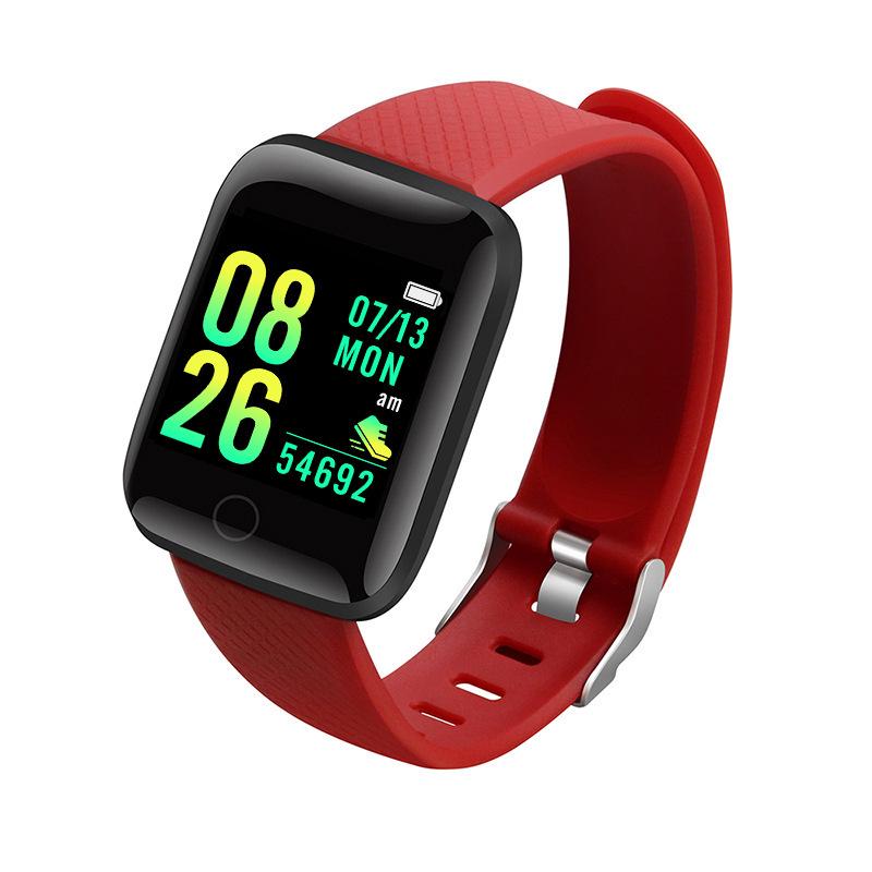116Plus D13 Smart Sports Bracelet with Color Screen, Step Counter, Bluetooth Alerts, Heart Rate & Blood Pressure Monitor.