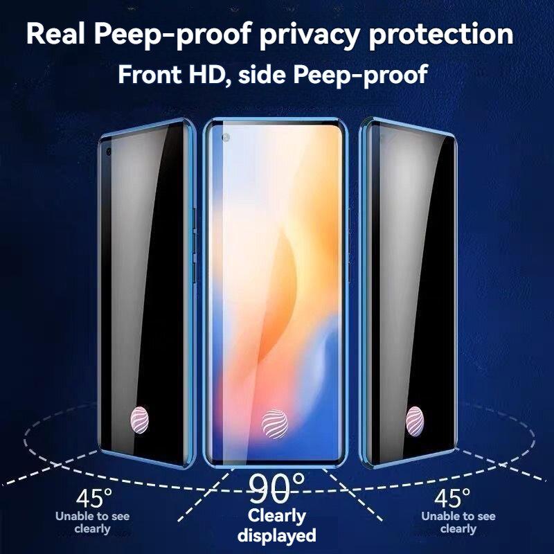 Anti Peeping Case for Samsung Galaxy S26 Ultra Plus S26+, Double Sided Tempered Glass,Metal Frame with Lens Protector Phone Bumpers