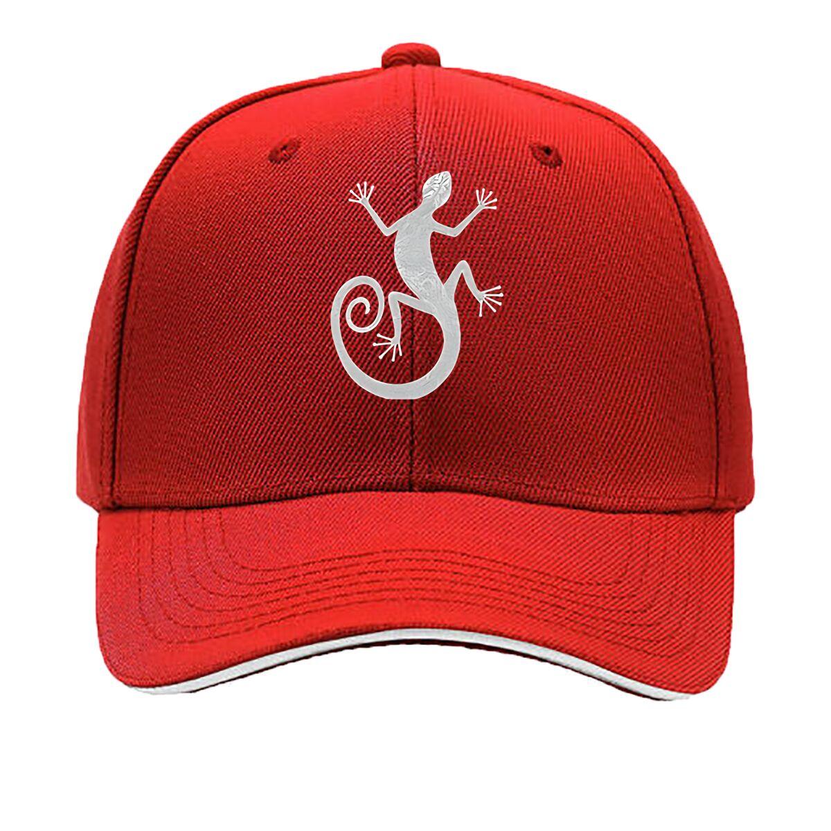 Fun Gecko Print Baseball Cap Stylish Versatile Unisexs Outdoor Hat Sandwich Baseball Cap One Size