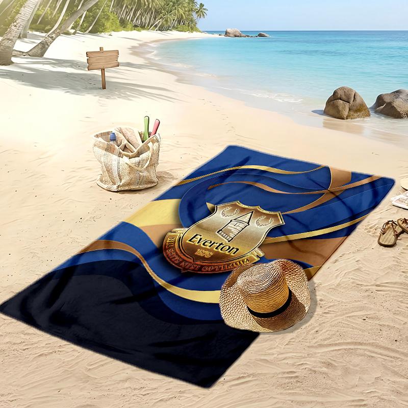 Asciugamano da Spiaggia con Stampa del Football Club Everton, Asciugamano Grande Morbido ad Asciugatura Rapida per Spiaggia Campeggio Nuoto